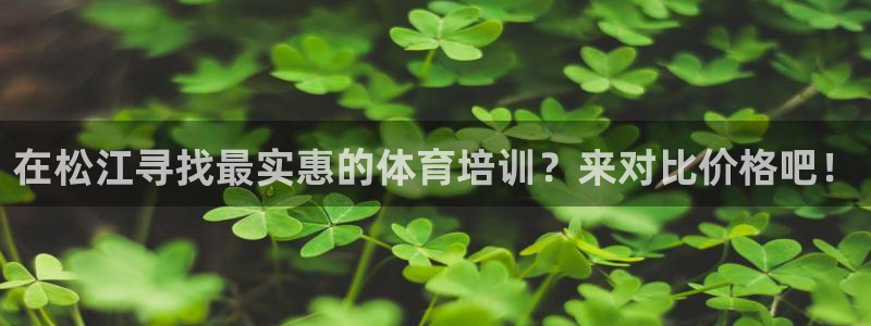 耀世娱乐登录地址在哪：在松江寻找最实惠的体育培训？来
